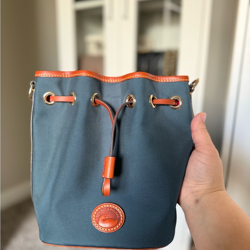 Dooney & Bourke Nylon with leather trim Bucket Bag read description